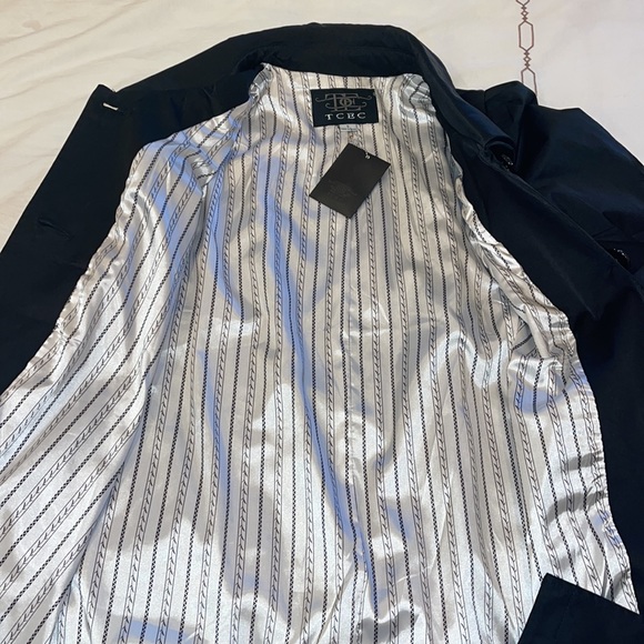 NWT TCEC Satin Knee Length Elbow Sleeve Jacket - Picture 8 of 10